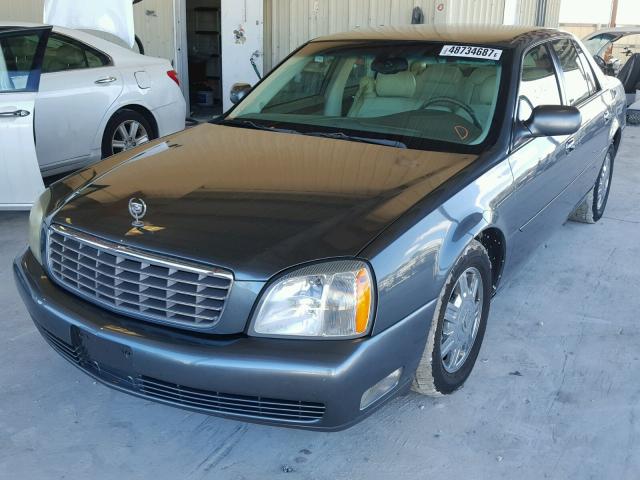 1G6KD57Y23U193998 - 2003 CADILLAC DEVILLE BLUE photo 2