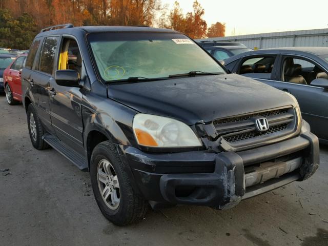 2HKYF18563H519181 - 2003 HONDA PILOT EXL BLACK photo 1