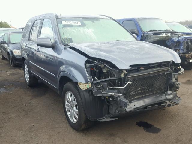 JHLRD789X6C034691 - 2006 HONDA CR-V SE GRAY photo 1