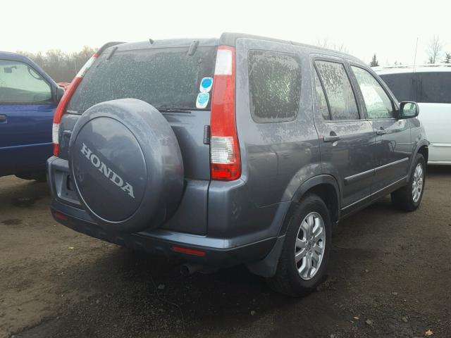 JHLRD789X6C034691 - 2006 HONDA CR-V SE GRAY photo 4