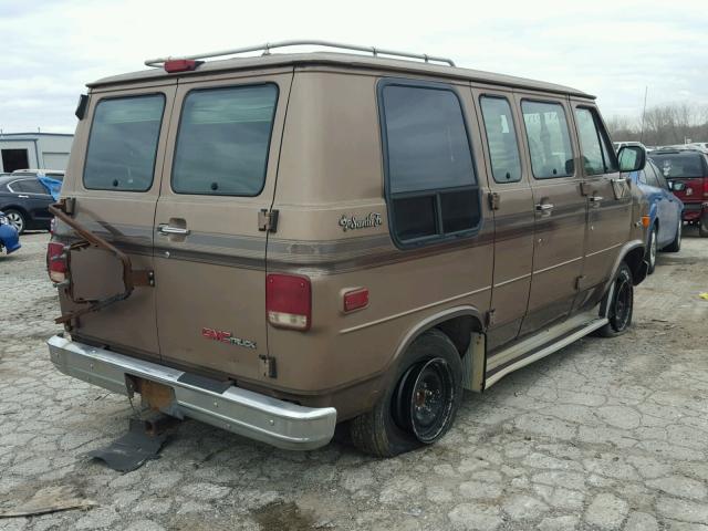 1GDEG25H9SF554791 - 1995 GMC RALLY WAGO BROWN photo 4