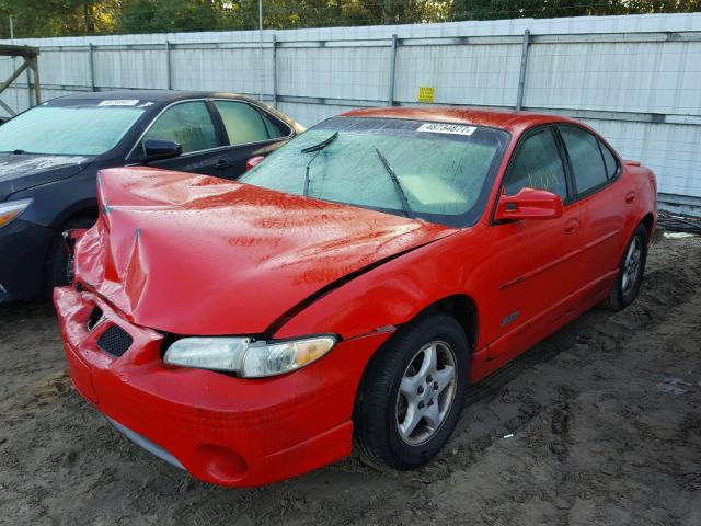 1G2WP5214WF309666 - 1998 PONTIAC GRAND PRIX RED photo 2