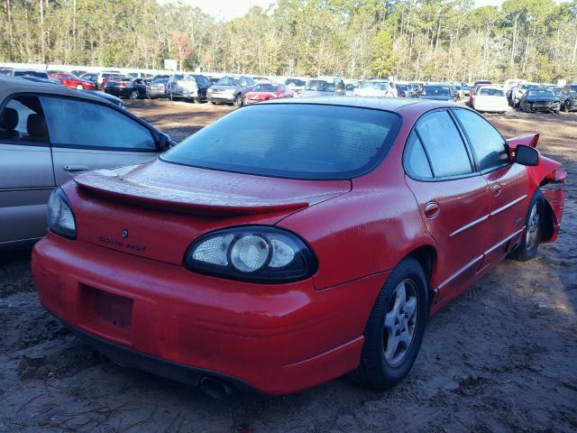 1G2WP5214WF309666 - 1998 PONTIAC GRAND PRIX RED photo 4