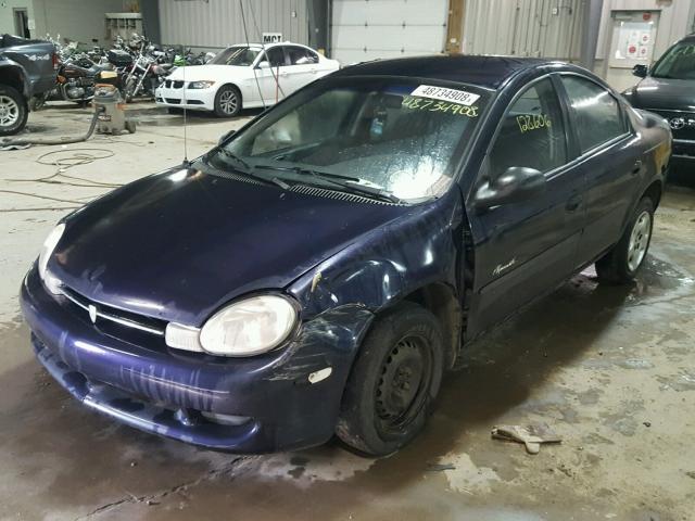 1P3ES46C2YD836406 - 2000 PLYMOUTH NEON BASE 蓝色 照片 2