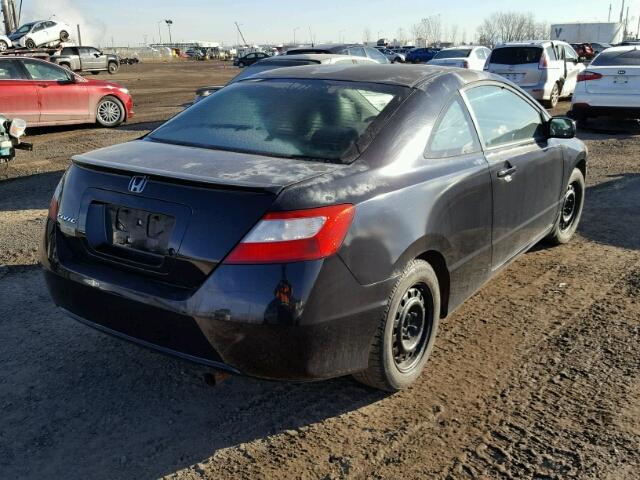 2HGFG11857H012765 - 2007 HONDA CIVIC EX BLACK photo 4