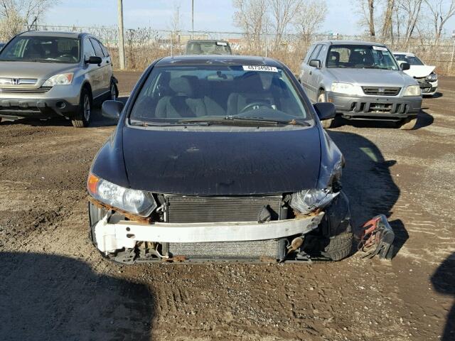 2HGFG11857H012765 - 2007 HONDA CIVIC EX BLACK photo 9