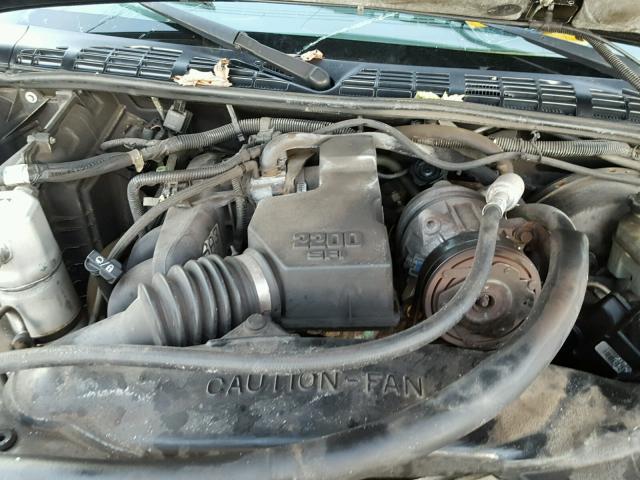 1GCCS14H538167926 - 2003 CHEVROLET S TRUCK S1 BLACK photo 7