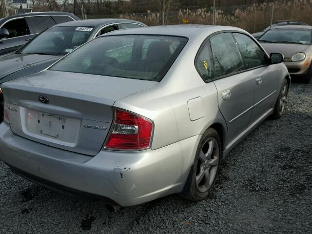 4S3BL626867203691 - 2006 SUBARU LEGACY 2.5 SILVER photo 4