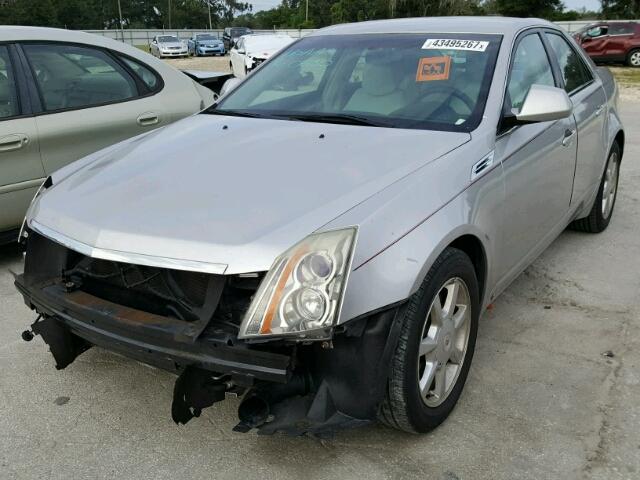 1G6DF577780175778 - 2008 CADILLAC CTS SILVER photo 2