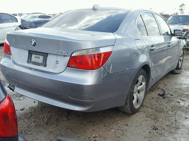 WBANE53526CK90600 - 2006 BMW 525 I GRAY photo 4