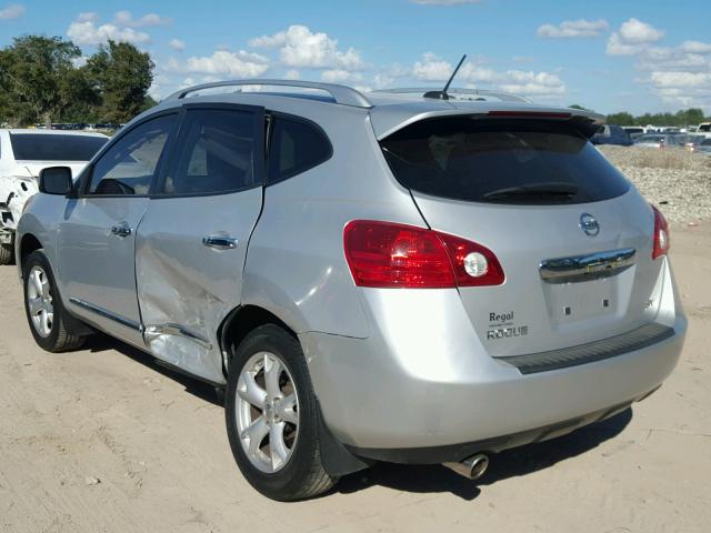 JN8AS5MT1BW182442 - 2011 NISSAN ROGUE S SILVER photo 3