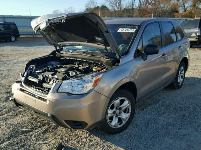 JF2SJAAC5GH557455 - 2016 SUBARU FORESTER 2 TAN photo 2