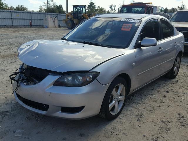 JM1BK12F751278227 - 2005 MAZDA 3 I GRAY photo 2