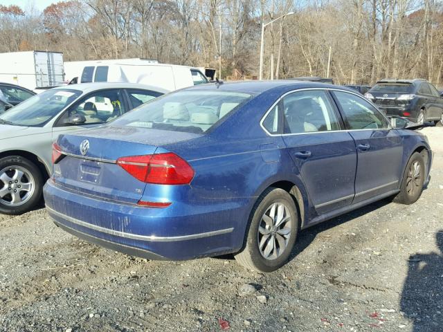 1VWAT7A33GC009536 - 2016 VOLKSWAGEN PASSAT S BLUE photo 4