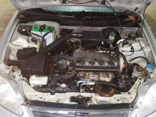 2HGEJ6612YH566823 - 2000 HONDA CIVIC BASE SILVER photo 7