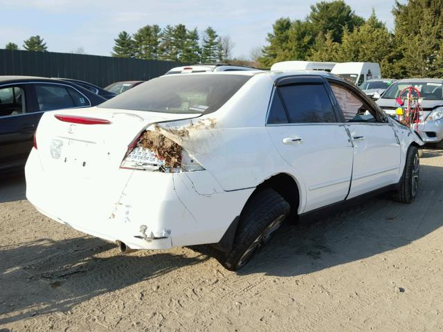 1HGCM56446A117058 - 2006 HONDA ACCORD LX WHITE photo 4