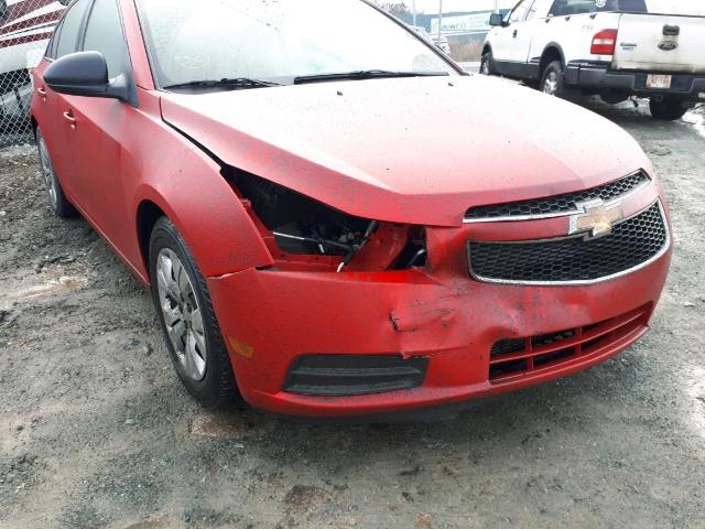 1G1PL5SH8E7169972 - 2014 CHEVROLET CRUZE LS RED photo 9