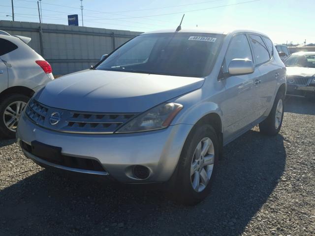 JN8AZ08WX6W502267 - 2006 NISSAN MURANO SL SILVER photo 2