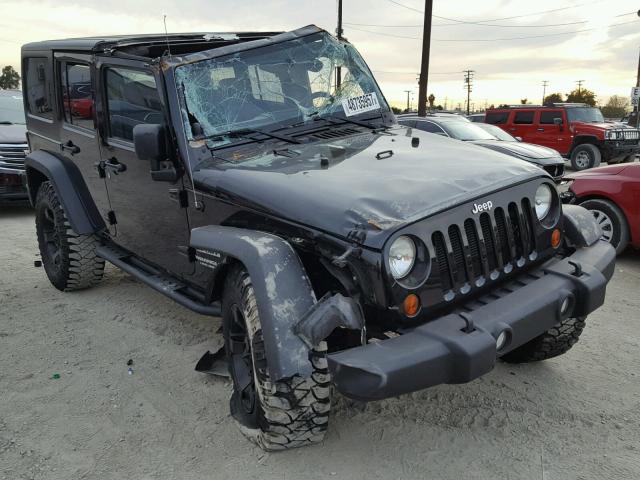 1C4BJWDGXDL632637 - 2013 JEEP WRANGLER U BLACK photo 1