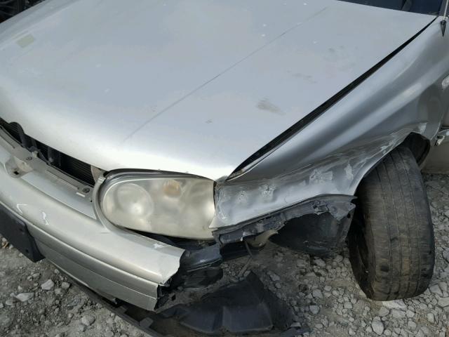 3VWDC21V41M810404 - 2001 VOLKSWAGEN CABRIO GLX 银色 照片 9