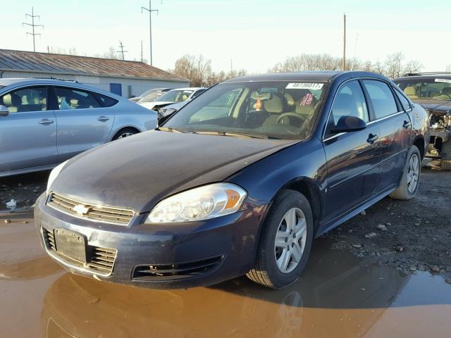 2G1WB57K991133830 - 2009 CHEVROLET IMPALA LS BLUE photo 2