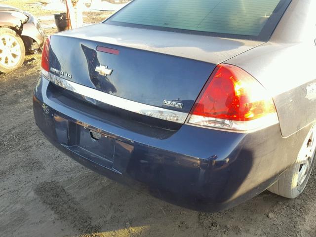 2G1WB57K991133830 - 2009 CHEVROLET IMPALA LS BLUE photo 9