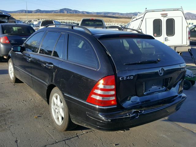 WDBRH81J94F438099 - 2004 MERCEDES-BENZ C 240 SPOR BLACK photo 3