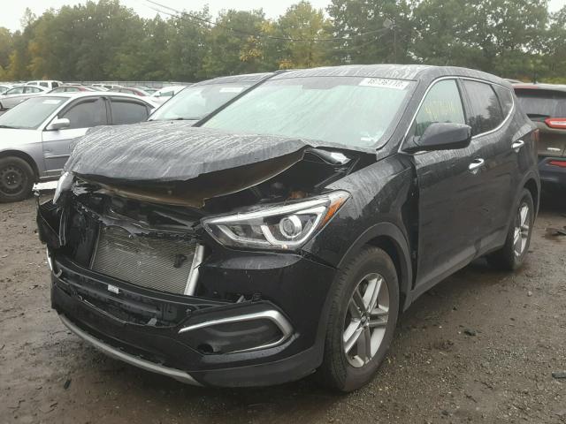 5NMZT3LB0JH096677 - 2018 HYUNDAI SANTA FE S BLACK photo 2