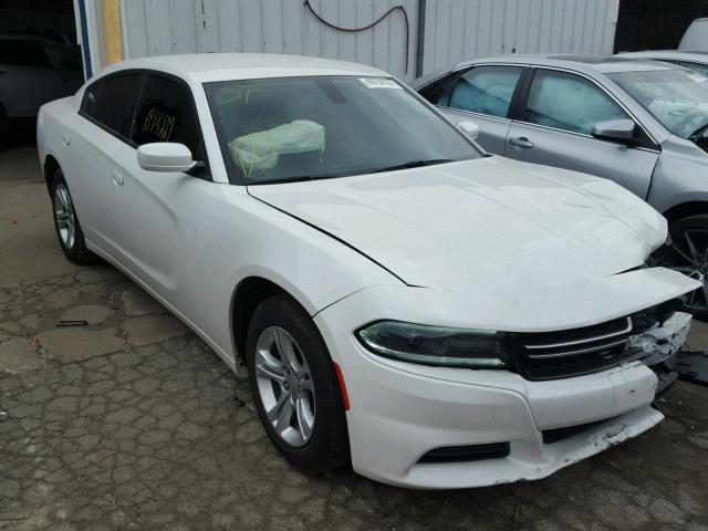 2C3CDXBG3FH878552 - 2015 DODGE CHARGER SE WHITE photo 1