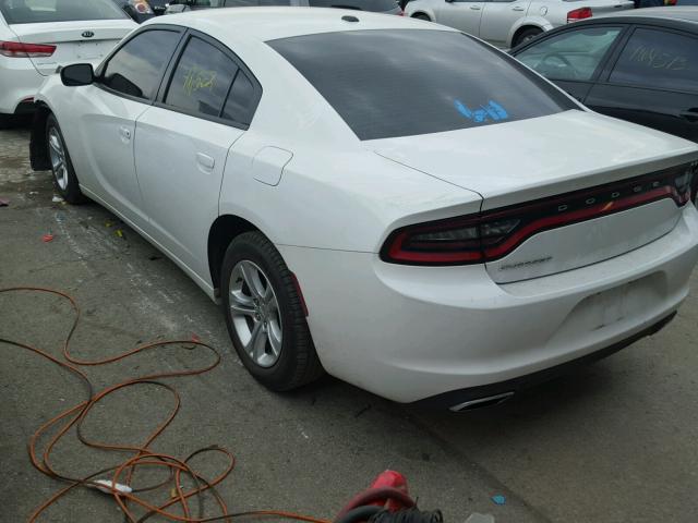 2C3CDXBG3FH878552 - 2015 DODGE CHARGER SE WHITE photo 3