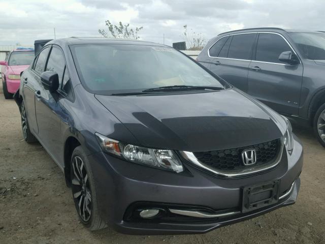 2HGFB2F94EH517280 - 2014 HONDA CIVIC EXL GRAY photo 1