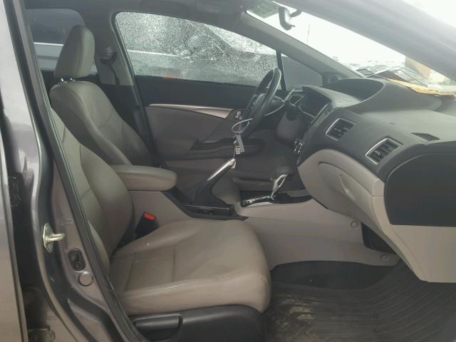 2HGFB2F94EH517280 - 2014 HONDA CIVIC EXL 灰色 照片 5