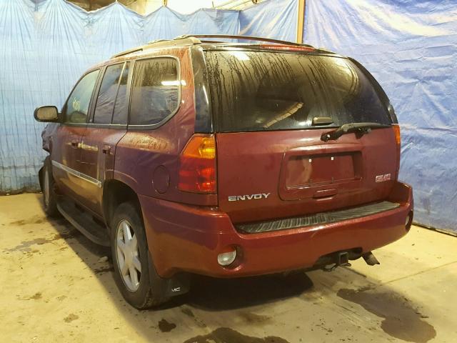 1GKDT13S772278828 - 2007 GMC ENVOY MAROON photo 3