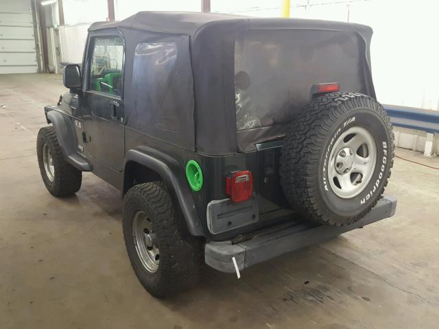 1J4FA39S13P318499 - 2003 JEEP WRANGLER C BLACK photo 3