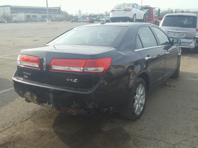 3LNHL2GC9AR640372 - 2010 LINCOLN MKZ BLACK photo 4