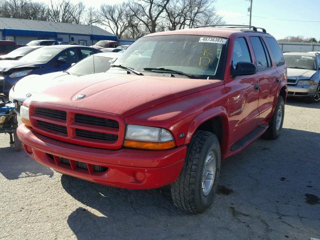 1B4HS28YXXF663406 - 1999 DODGE DURANGO RED photo 2