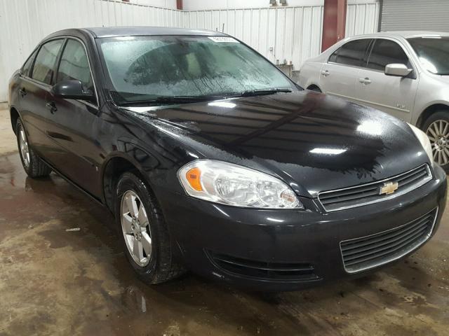 2G1WT58K279333717 - 2007 CHEVROLET IMPALA LT BLACK photo 1