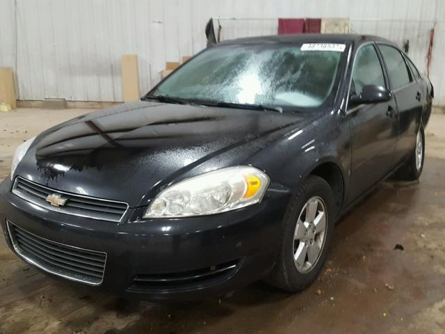 2G1WT58K279333717 - 2007 CHEVROLET IMPALA LT BLACK photo 2