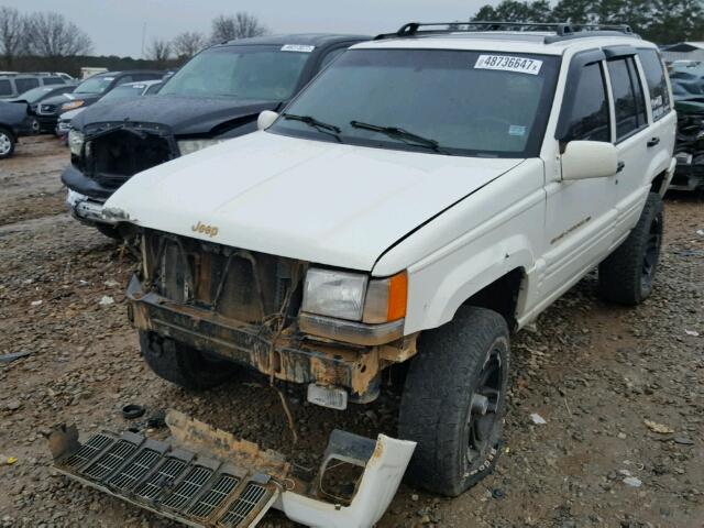 1J4EZ78Y9TC156176 - 1996 JEEP GRAND CHER WHITE photo 2