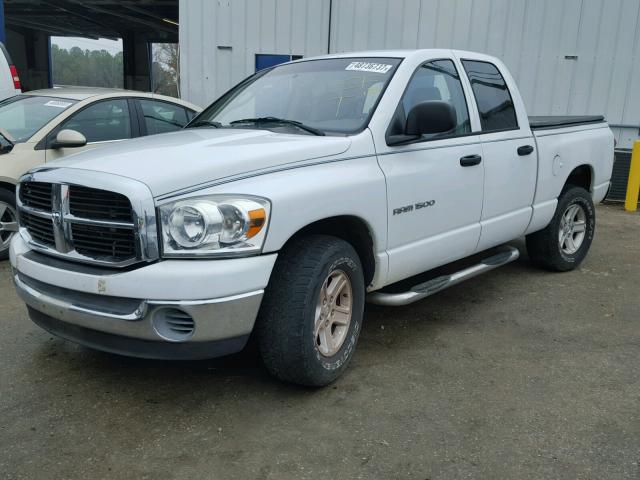 1D7HA18P67S165921 - 2007 DODGE RAM 1500 S WHITE photo 2