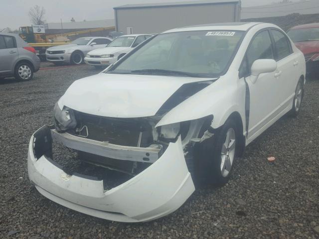 2HGFA16968H526452 - 2008 HONDA CIVIC EXL WHITE photo 2