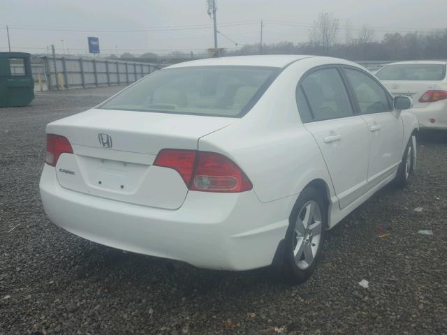 2HGFA16968H526452 - 2008 HONDA CIVIC EXL WHITE photo 4