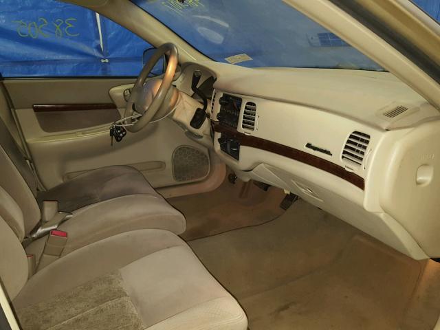 2G1WF52E649333158 - 2004 CHEVROLET IMPALA BEIGE photo 5