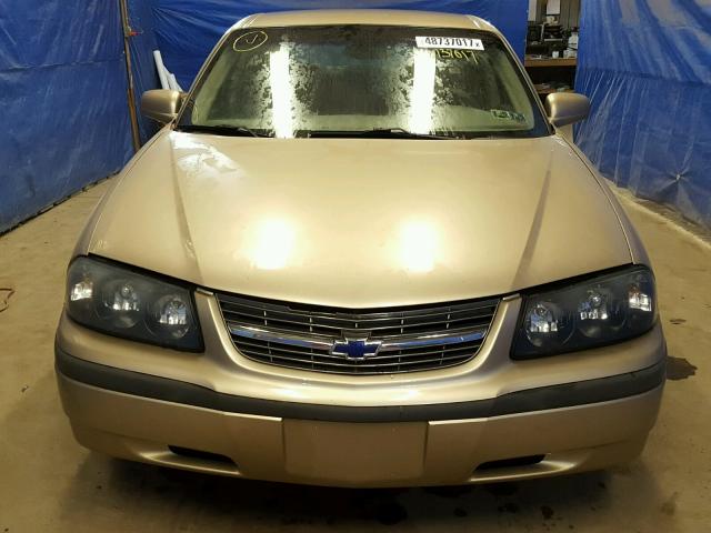 2G1WF52E649333158 - 2004 CHEVROLET IMPALA BEIGE photo 9