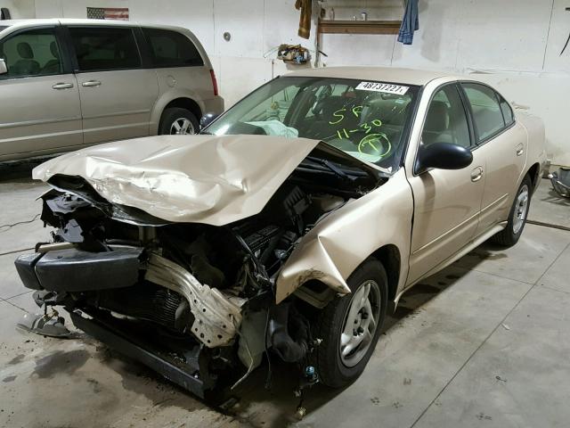 1G2NE52E45M151392 - 2005 PONTIAC GRAND AM S TAN photo 2