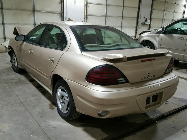 1G2NE52E45M151392 - 2005 PONTIAC GRAND AM S TAN photo 3