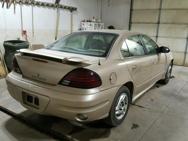 1G2NE52E45M151392 - 2005 PONTIAC GRAND AM S TAN photo 4