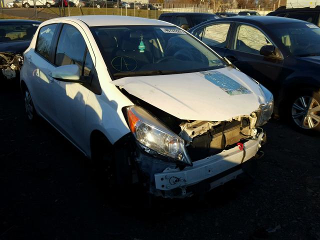 VNKKTUD37EA012327 - 2014 TOYOTA YARIS WHITE photo 1