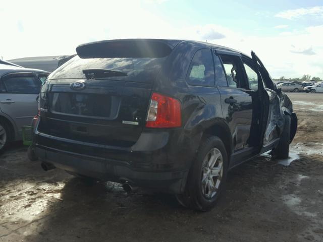 2FMDK3G91CBA16336 - 2012 FORD EDGE SE BLACK photo 4