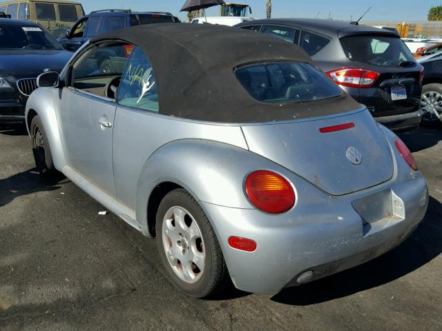 3VWCK21Y93M313635 - 2003 VOLKSWAGEN NEW BEETLE SILVER photo 3